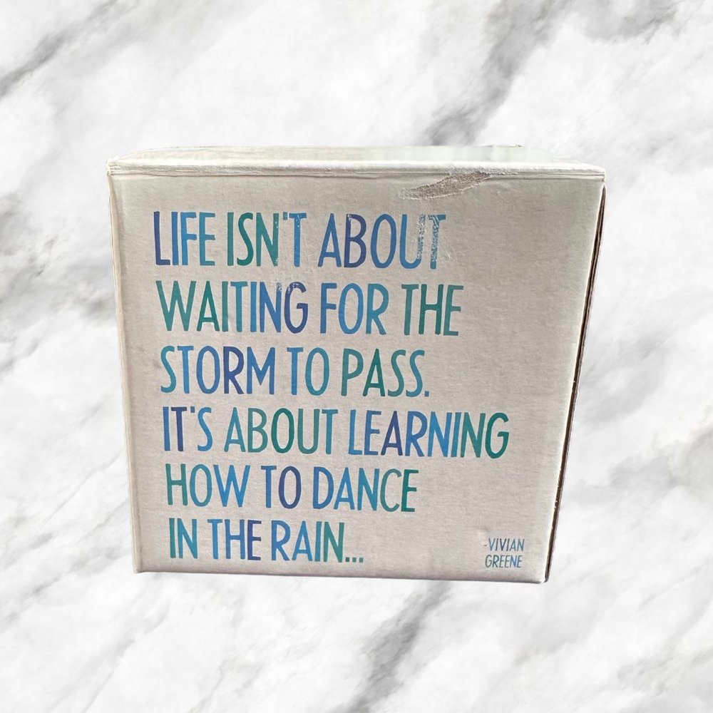 Quotable – White & Blue ‘Life Isn’t About Waiting’ Mug